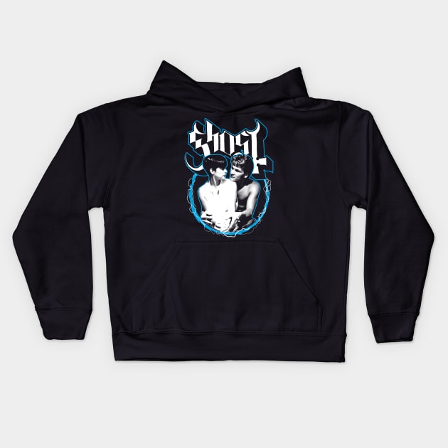 Ghost (Blue) Kids Hoodie by BiggStankDogg